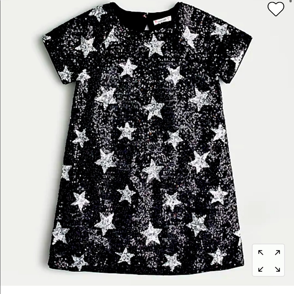 Crew Cuts All Over Sequin Dress with Stars (sz 7)